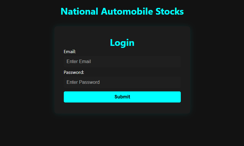 Automobile Stock Management Web